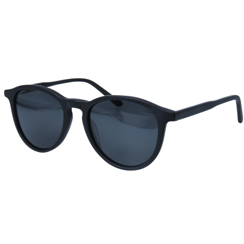 Optelux OJO6960 retro sunglasses in glossy black with dark lenses