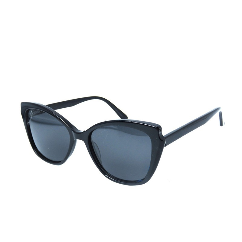 OpteLux OJO6969 cat-eye sunglasses in glossy black with dark lenses