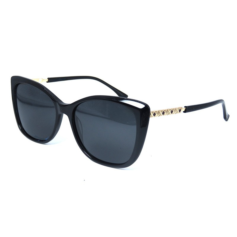 Front view of OpteLux OJO7831 red cat eye sunglasses with polarized lenses.