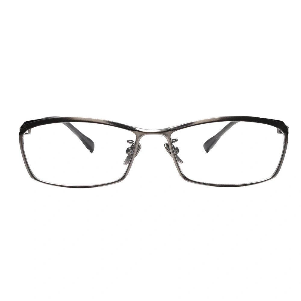 Titanium square eyeglasses front view