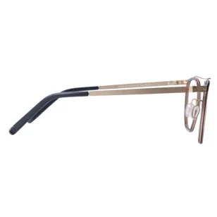 OpteLux OHN2612 Golden Elegant Titanium Glasses Frames Side View