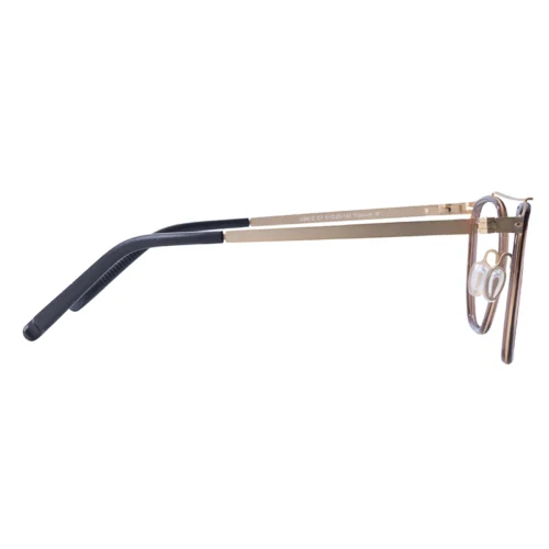 OpteLux OHN2612 Golden Elegant Titanium Glasses Frames Side View