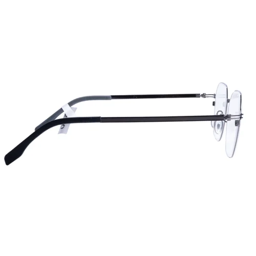 Side angle of OpteLux OJO187 titanium eyeglass frames ultra-thin temples