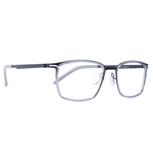 OpteLux OHN277 Full Frame Square Glasses – Angled View | Modern Executive Design