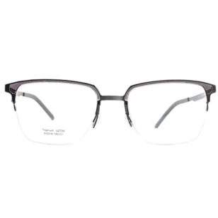 OpteLux OHN270 browline glasses frames – semi-rimless titanium front view