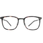 OpteLux OHN276 square frame glasses in black and tortoiseshell, front view