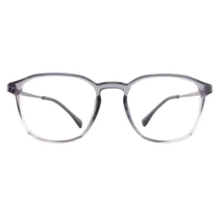 OpteLux OHN604 boston glasses in crystal grey front view