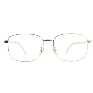 OpteLux OJO627 champagne square frame glasses front view