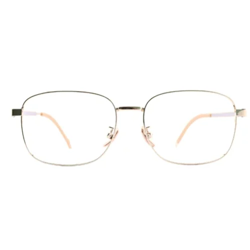OpteLux OJO627 champagne square frame glasses front view