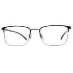Front view of OpteLux OJO739 executive metal square frame glasses.