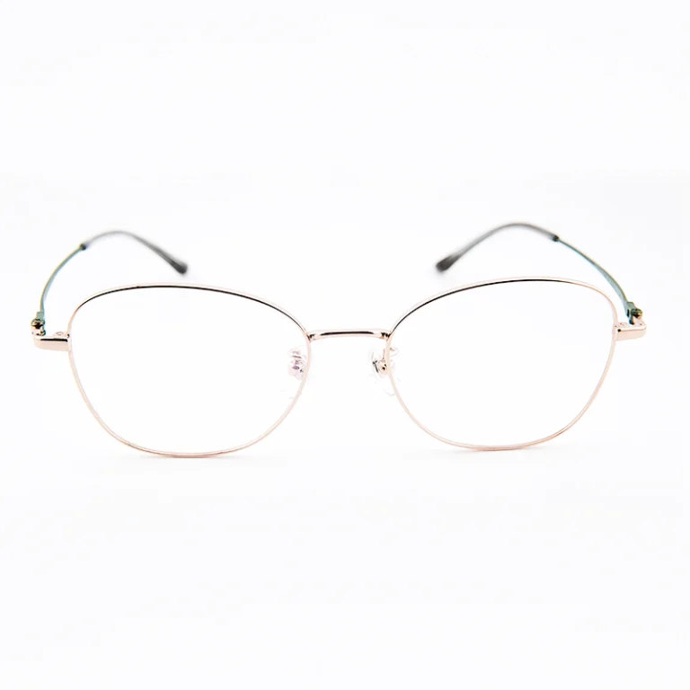 OpteLux OKA8213 titanium round eyeglasses – front view soft round frame