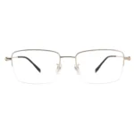 OpteLux OKA9245 titanium square glasses – front view in gold finish