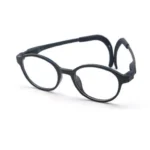 Premium kids glasses frames – flexible black round frame by OpteLux OLB7202