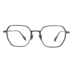 OpteLux ONC109 crown glasses with geometric blue front frame