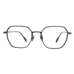 OpteLux ONC109 crown glasses with geometric blue front frame
