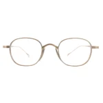 OpteLux ONC119 round eyeglasses in light metallic finish – front view