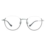 OpteLux OSZCN056 half rim glasses round front titanium design