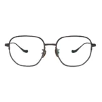 OpteLux OSZCN060 olive crown eyeglasses with squared lenses and gold bridge details