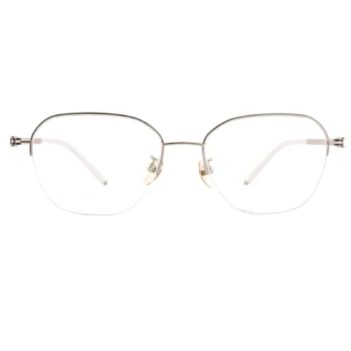 OpteLux OSZ675 luxury round glasses frames front view premium titanium mix