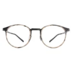 OpteLux OHN310 titanium Boston eyeglasses – front view with marble-patterned rims