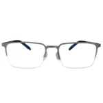 Front view of OpteLux OSZ968 titanium business semi-rimless glasses – executive rectangular design for professionals.