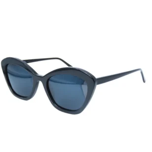 Black women’s cat-eye sunglasses with blue-grey lenses | OJO6931