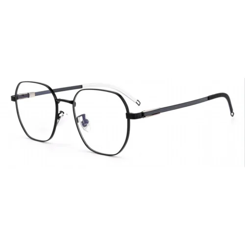 Black variation of OpteLux OJO615 executive crown eyeglasses.