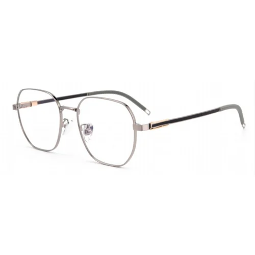 Gunmetal variation of OpteLux OJO615 premium crown eyeglasses.