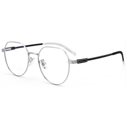 OpteLux OJO617 crown glasses – silver frame with black and white temples