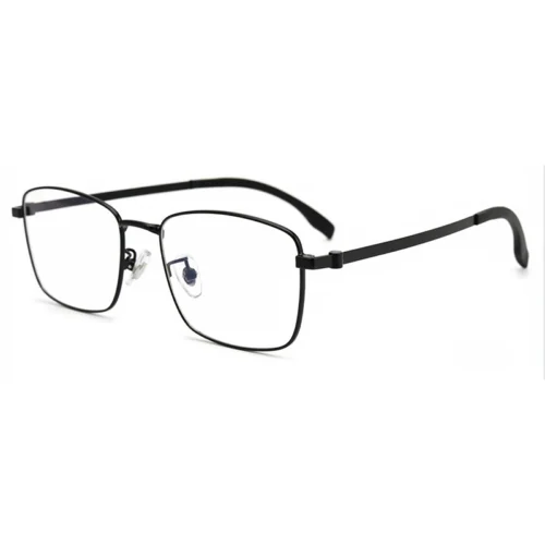 OpteLux OJO603 square glasses in dark executive finish – three-quarter view
