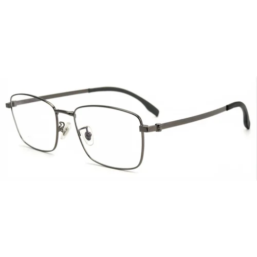 OpteLux OJO603 square glasses in graphite-tone metal frame