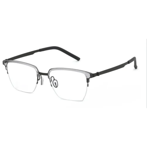 OpteLux OHN270 browline glasses frames – light metallic browline version