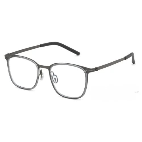 OpteLux OHN276 square frame glasses in grey crystal and gunmetal