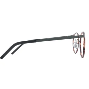 Side view of OpteLux OHN271 oval-shape glasses with slim dark temples