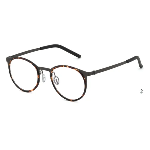 OpteLux OHN271 oval-shape glasses in tortoiseshell, three-quarter product shot