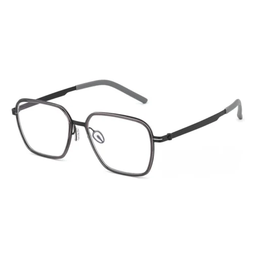 OpteLux OHN274 crown eyeglasses in smoke gray rims with matching dark temples