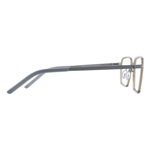 OpteLux OHN2715 vintage glasses side view with slim metal temples