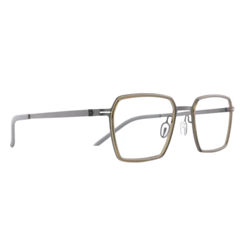 OpteLux OHN2715 vintage glasses three-quarter view with geometric front