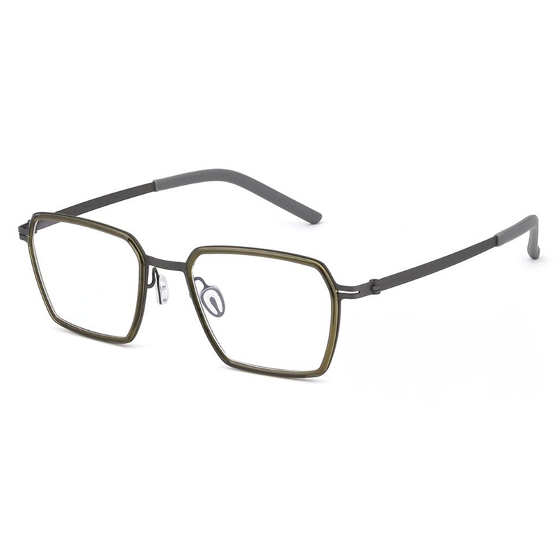 OpteLux OHN2715 vintage glasses with heritage-inspired frame, angled view