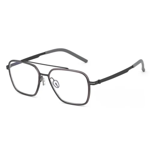 OpteLux OHN2716 smoke aviator glasses three-quarter view