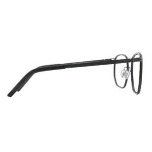 Side view of OpteLux OHN2718 black crown glasses with slim temples