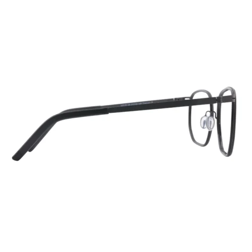 Side view of OpteLux OHN2718 black crown glasses with slim temples