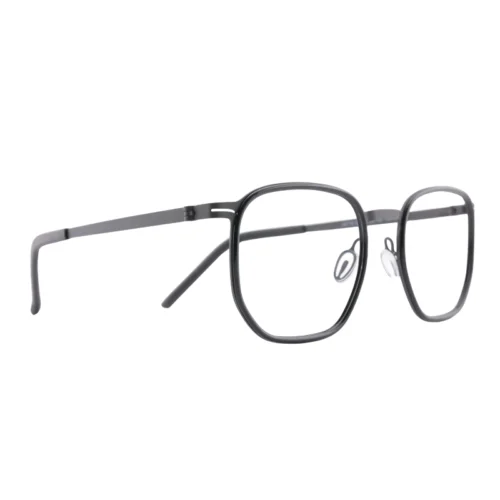 Three quarter angle of OpteLux OHN2718 black crown glasses for executives