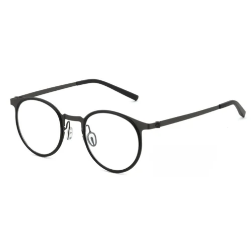 OpteLux OHN310 titanium Boston eyeglasses – minimalist solid-rim version