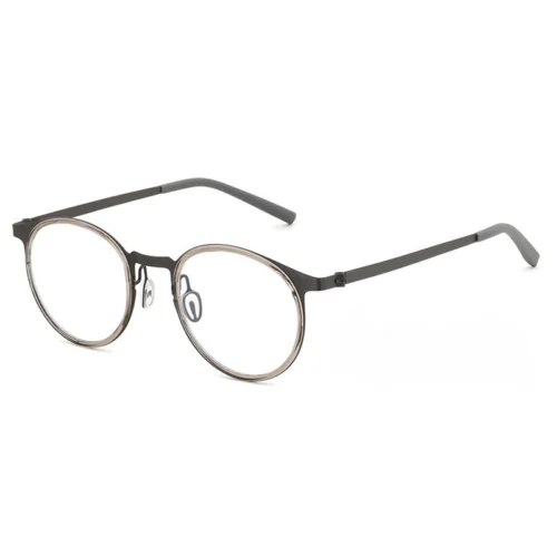 OpteLux OHN310 titanium Boston eyeglasses – refined contrast-rim design