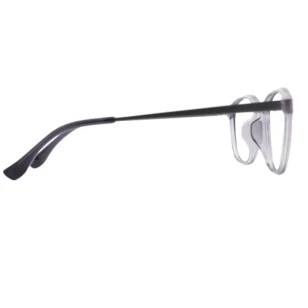 Side view of OpteLux OHN604 boston glasses with slim dark temple