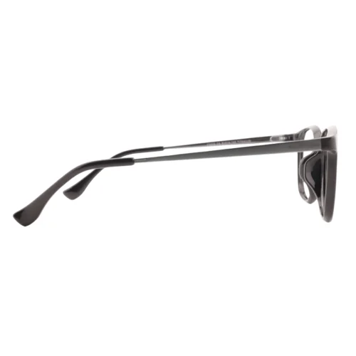 Side profile of OpteLux OHN605 full rim eyewear with slim metal temples