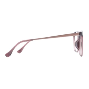 Side view of OpteLux OHN606 square glasses with titanium