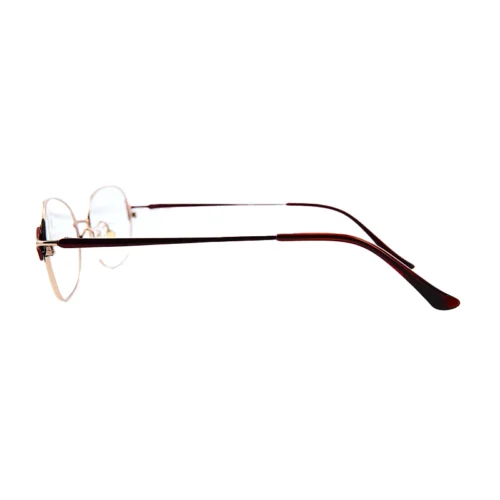 OpteLux OGL704 round eyeglasses side profile with slim temples