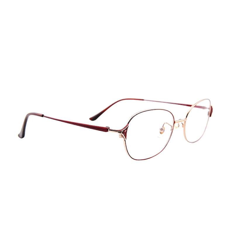 OpteLux OGL704 round eyeglasses three-quarter business angle